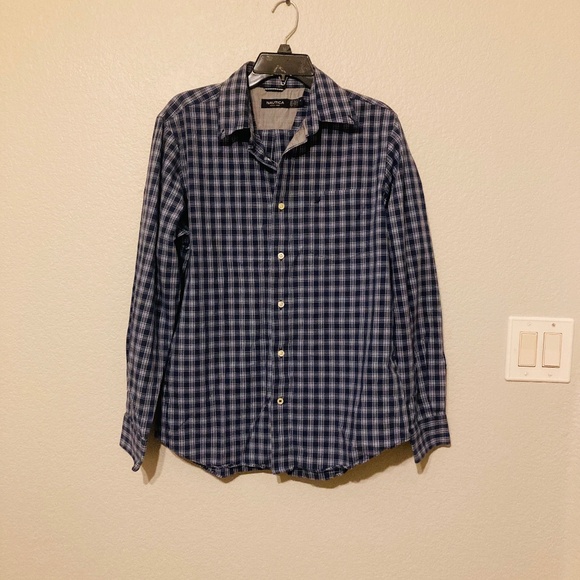 Nautica Other - Nautica Gingham Plaid Button Down Dress Shirt Long sleeves  size M
